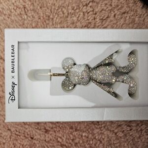 Disney x BaubleBar Silver Mickey Mouse Keychain